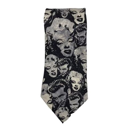 versace marilyn monroe tie|Silk tie Gianni Versace Grey in Silk .